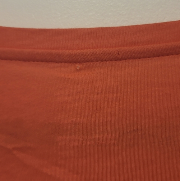 Micheal Kors Gold Studded Logo Long Sleeve Tee Size Medium Sangria (orange) - Picture 10 of 11